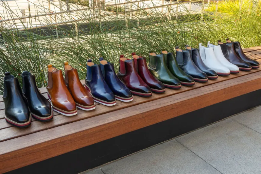 Burnished Calfskin Slip-On Boot Burgundy