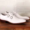 Calfskin Cross Strap Loafer White