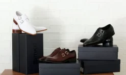 Calfskin Cross Strap Loafer White