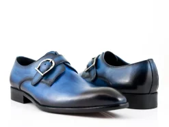 Calfskin Monkstrap Blue