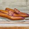 Calfskin Slip-On Penny Loafer Cognac