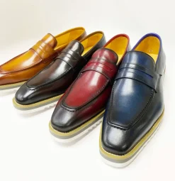 Calfskin Slip-On Penny Loafer Cognac