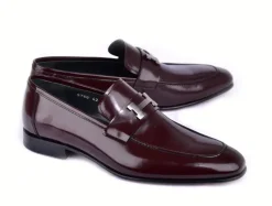 Corrente High Gloss Calfskin Loafer Burgundy