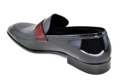 Corrente Patent Leather Penny Loafer Black