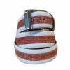 Corrente Printed Calfskin Belt White