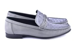 Corrente Style 3898 Ostrich Loafer Grey