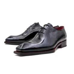 Jason Spade Patent Leather Lace-Up Oxford Black