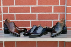Jason Sr Burnished Calfskin Lace-Up Oxford Brown