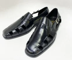 Maurice Calfskin Slip-On Sandal/Shoe Black