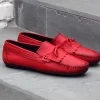 Maurice Supple Calfskin Slip-On Driving Moccasin Red