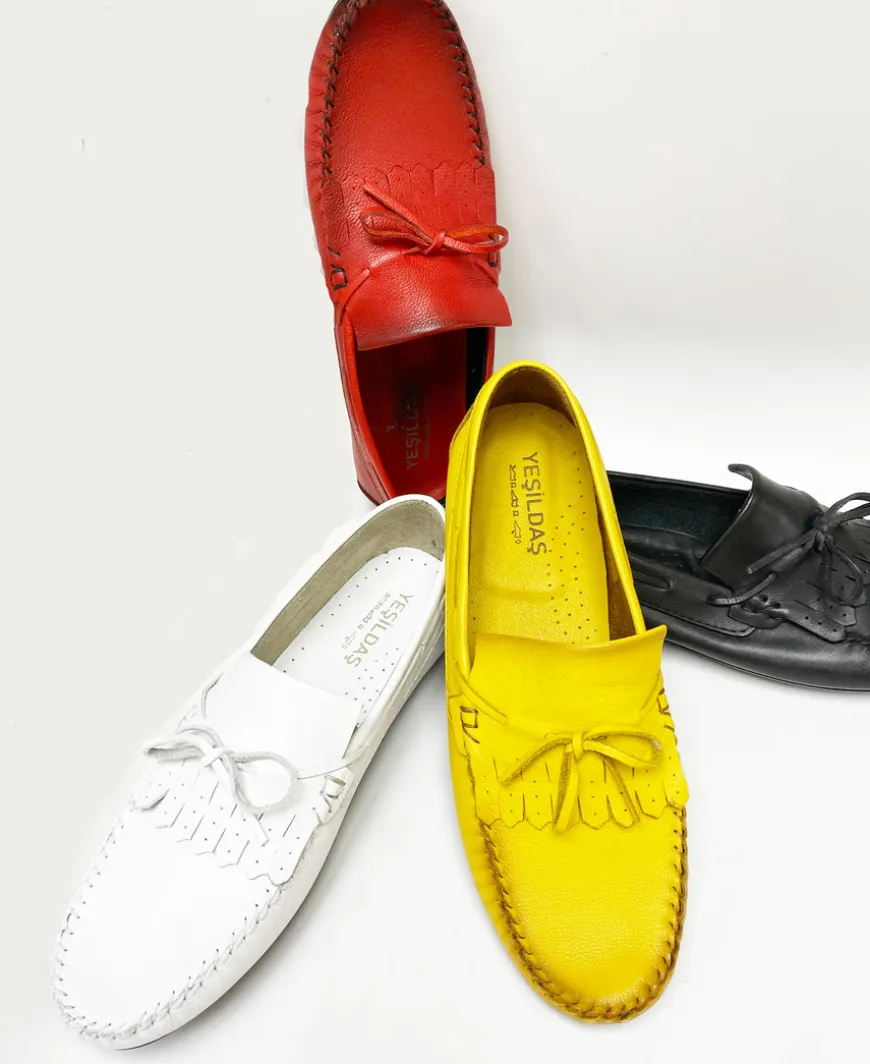 Maurice Supple Calfskin Slip-On Driving Moccasin Red