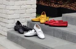 Maurice Supple Calfskin Slip-On Driving Moccasin Red