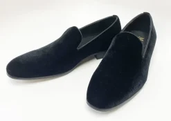 Maurice Velvet Venetian Loafer Black