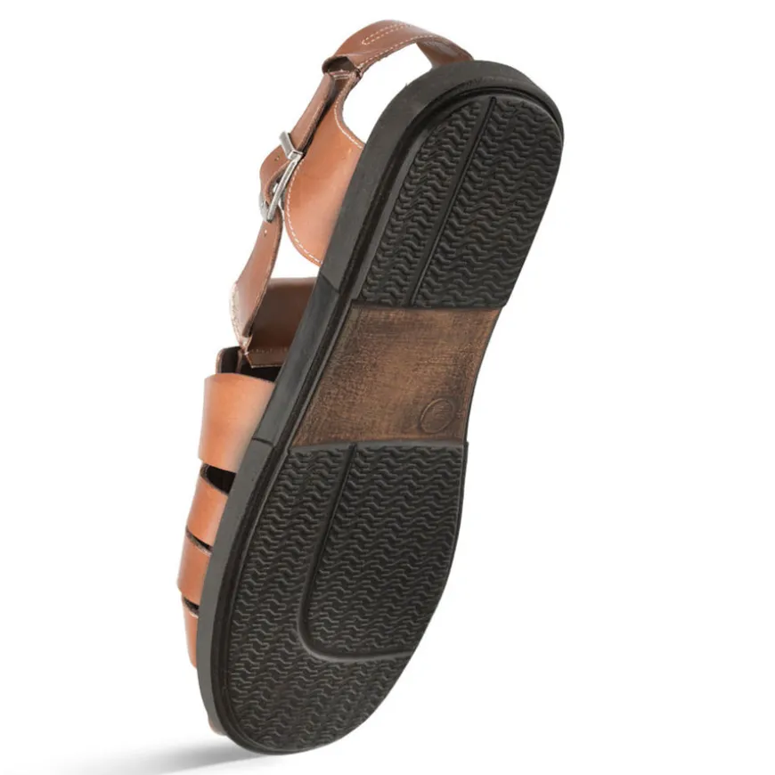 Mezlan Fisherman Sandal Cognac