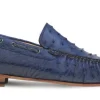 Mezlan Ostrich Dress Moccasin Jeans