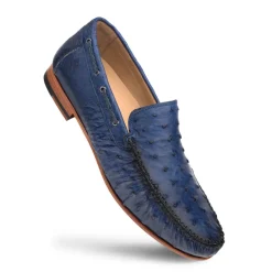 Mezlan Ostrich Dress Moccasin Jeans