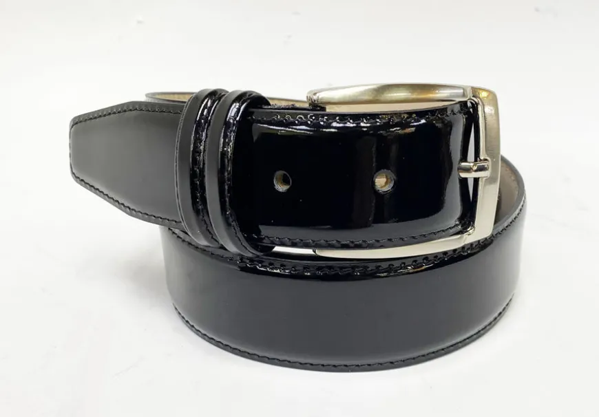 Patent Leather Belt Black