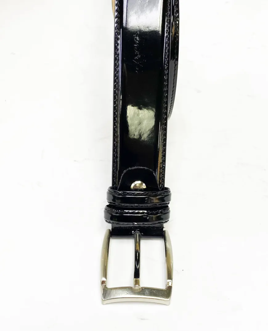 Patent Leather Belt Black