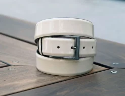 Patent Leather Belt Bone