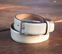 Patent Leather Belt Bone