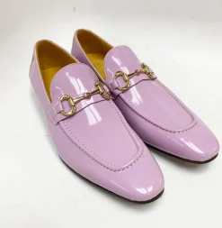 Patent Leather Belt Lavender/Pink