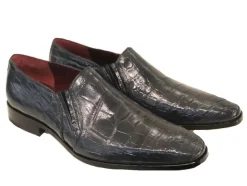 Pelle Exotics "Bellini" Alligator Loafer Grey