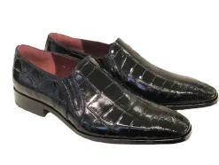 Pelle Exotics "Bellini" Alligator Loafer Black