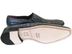 Pelle Exotics "Bellini" Alligator Loafer Grey