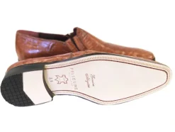 Pelle Exotics "Bellini" Alligator Loafer Cognac