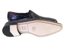 Pelle Exotics "Bellini" Alligator Loafer Navy