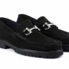 Pelle Suede "Newport" Loafer Black