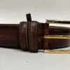 Style: C Collection Brown Leather Belt