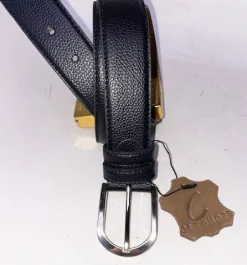Style: C Collection Deerskin Belt Black