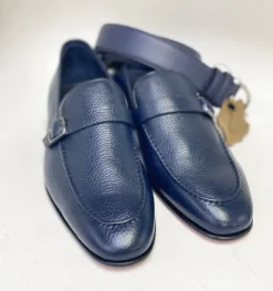 Style: C Collection Deerskin Belt Navy
