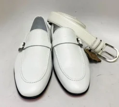 Style: C Collection Deerskin Belt White