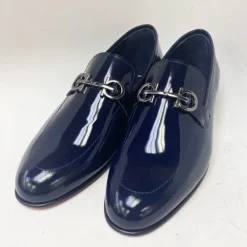 Style: C Collection Leather Belt Navy