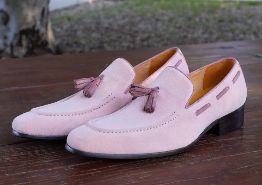 Suede Belt Pink