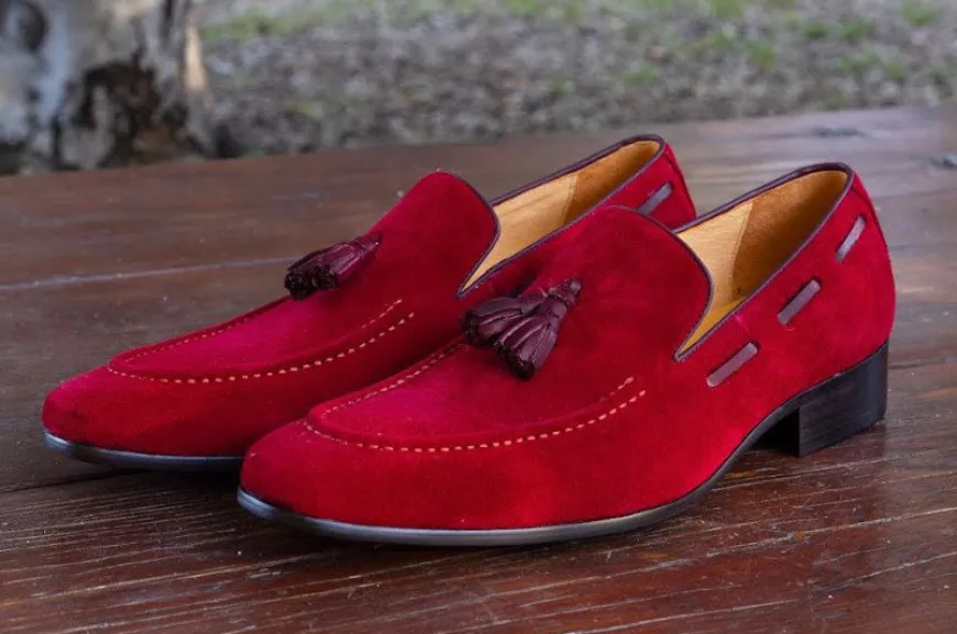Suede Belt Ruby