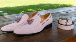 Suede Belt Salmon