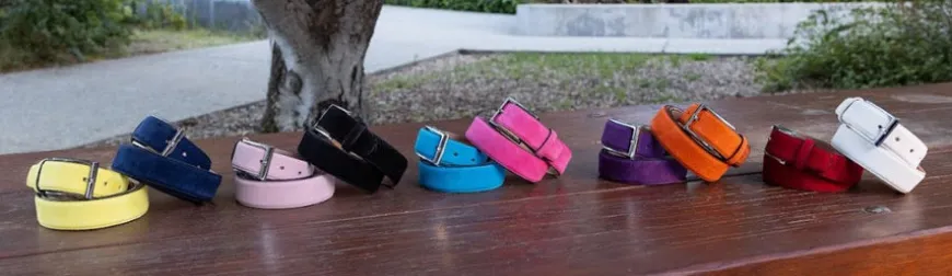 Suede Belt Turquoise
