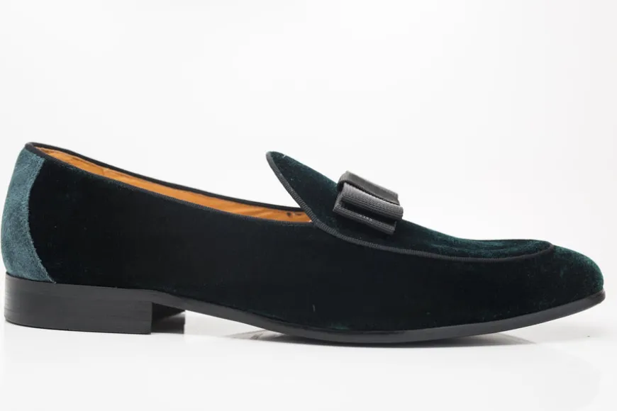 Velvet Formal Loafer Green